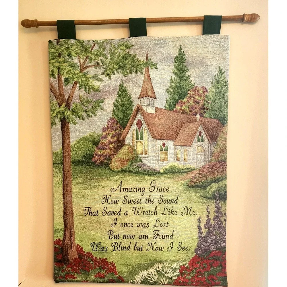 Amazing Grace Tapestry Wall Hanging by Manual Woodworkers & Weavers Inc 26 x 36